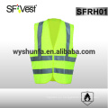Astm f1506 chaleco ignífugo ropa de seguridad reflexiva ropa de trabajo de seguridad 98% poliéster FR tratado 2% de carbono